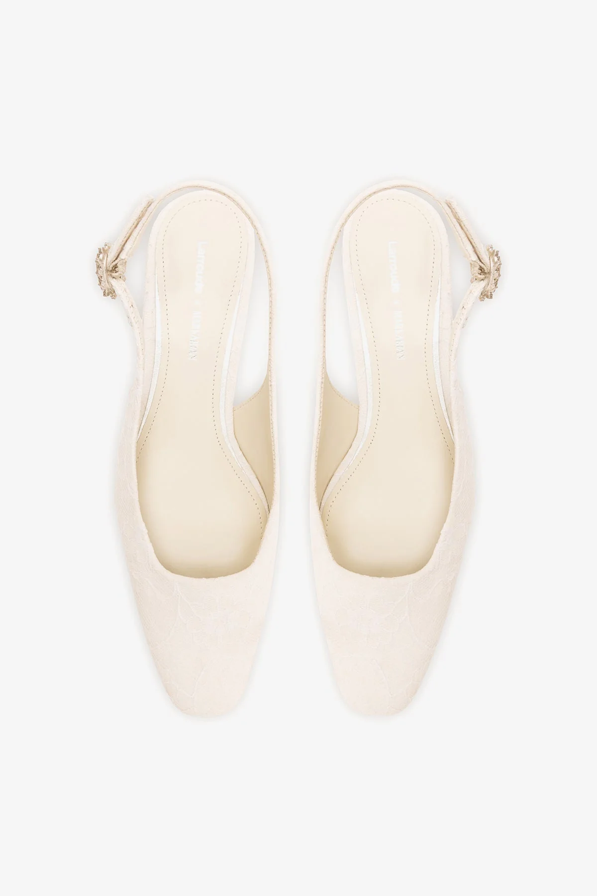 Larroudé x Markarian: Slingback Amal Renda Branco - Image 7