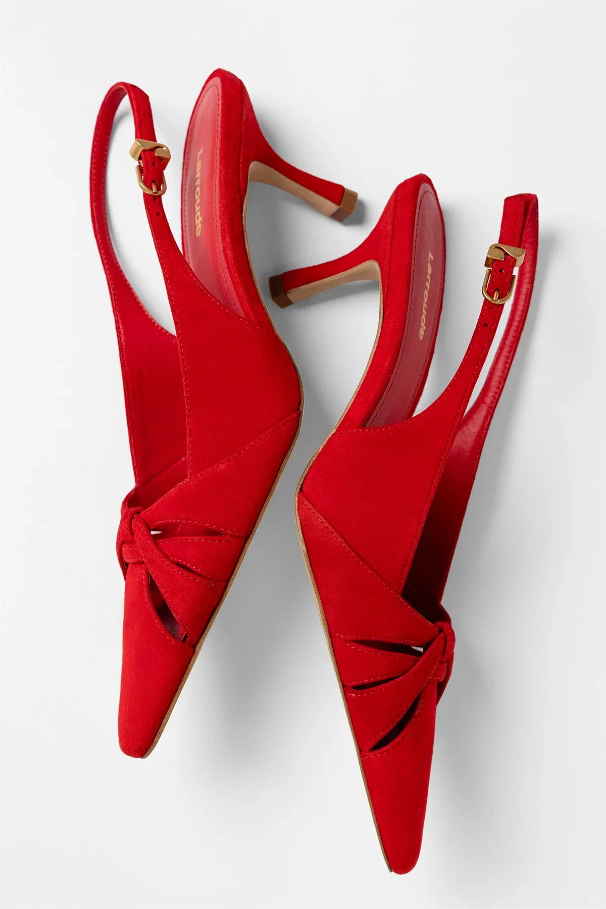 Slingback Kirstin Camurça Vermelho - Image 3