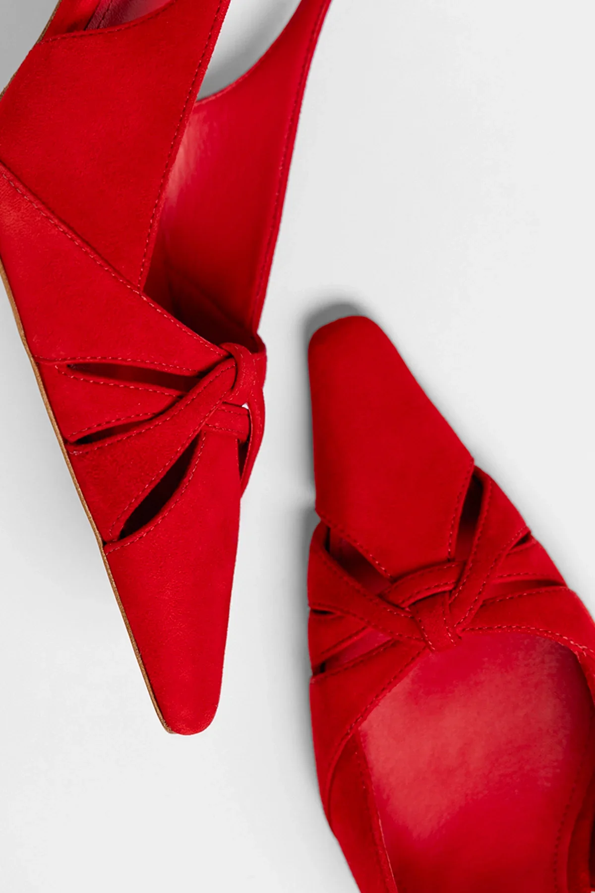 Slingback Kirstin Camurça Vermelho - Image 5