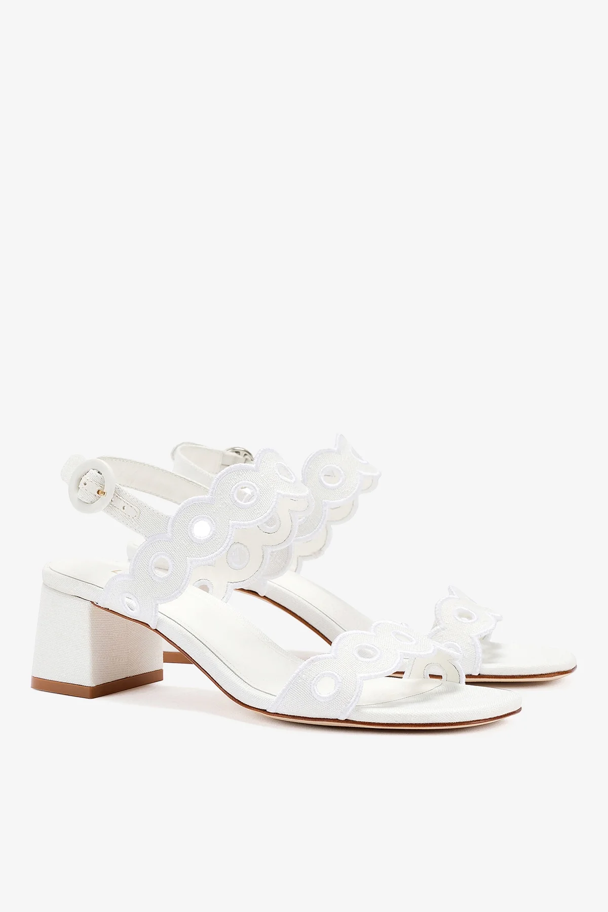 Sandália Florence Broderie Ráfia Branco - Image 3